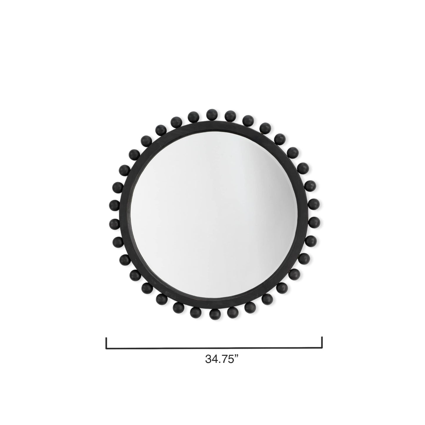 Specchio rotondo in legno Alden Décor Orion, naturale