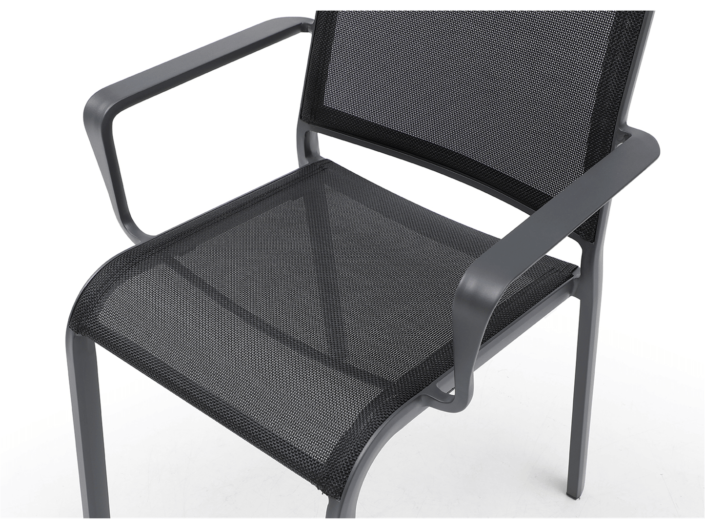 Poltrona da pranzo per esterni Chelle: set da 4