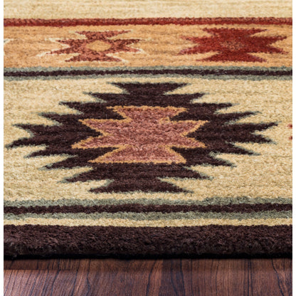 Tappeto in lana annodato a mano Alora Decor Ryder Southwestern