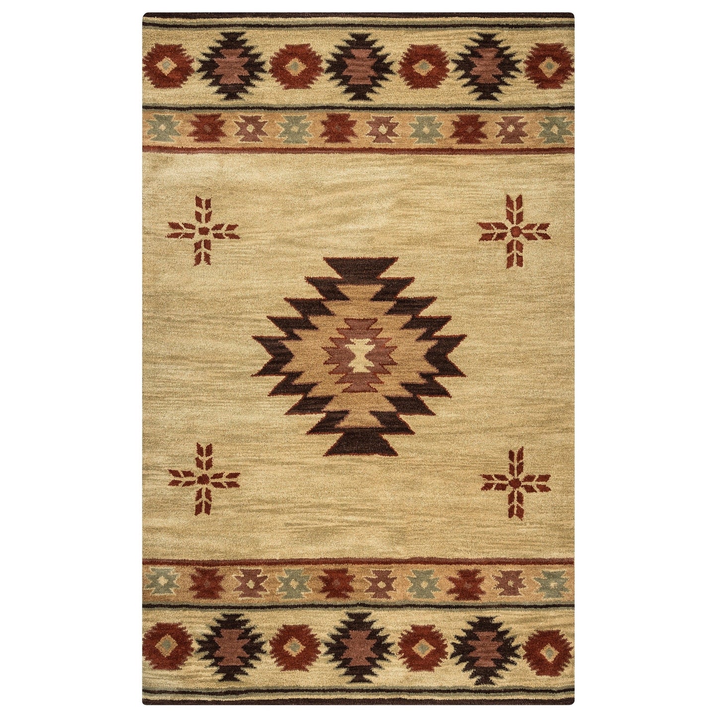 Tappeto in lana annodato a mano Alora Decor Ryder Southwestern