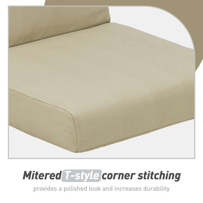 Set di 4 cuscini per sedia con schienale alto Aoodor Patio, 46x21x4 pollici (solo cuscini)