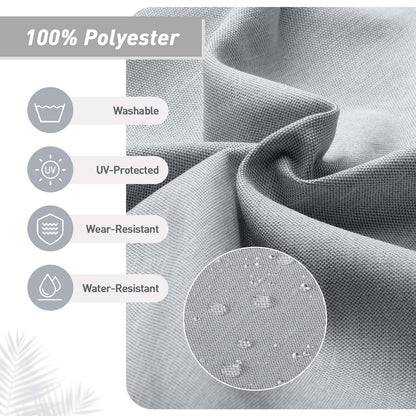 Set di 4 cuscini per sedia con schienale alto Aoodor Patio, 46x21x4 pollici (solo cuscini)