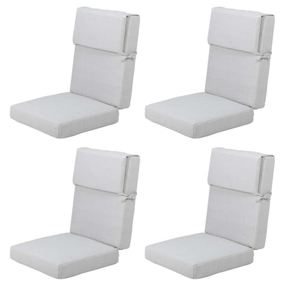 Set di 4 cuscini per sedia con schienale alto Aoodor Patio, 46x21x4 pollici (solo cuscini)