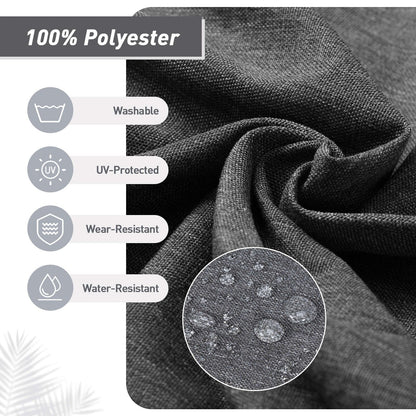 Set di 4 cuscini per sedia con schienale alto Aoodor Patio, 46x21x4 pollici (solo cuscini)