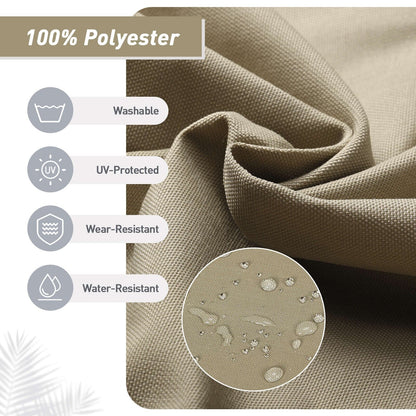 Set di 4 cuscini per sedia con schienale alto Aoodor Patio, 46x21x4 pollici (solo cuscini)