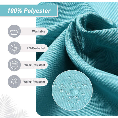 Set di 4 cuscini per sedia con schienale alto Aoodor Patio, 46x21x4 pollici (solo cuscini)