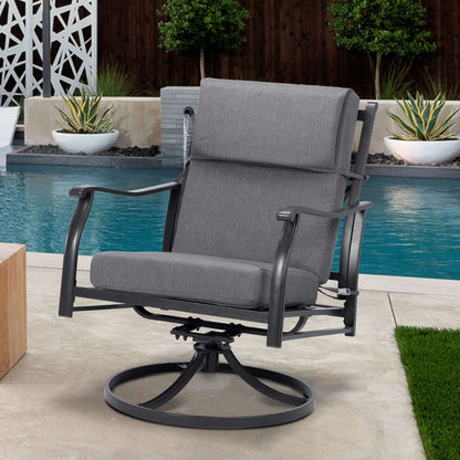 Set di 4 cuscini per sedia con schienale alto Aoodor Patio, 46x21x4 pollici (solo cuscini)