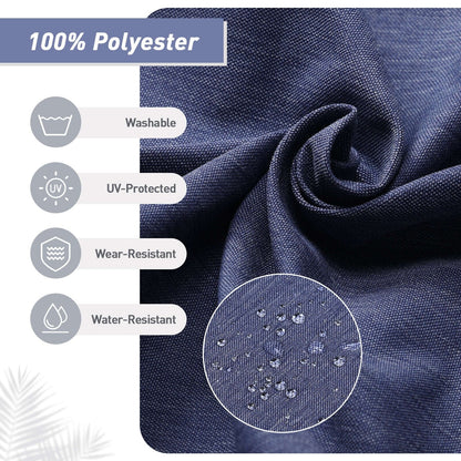 Set di 4 cuscini per sedia con schienale alto Aoodor Patio, 46x21x4 pollici (solo cuscini)