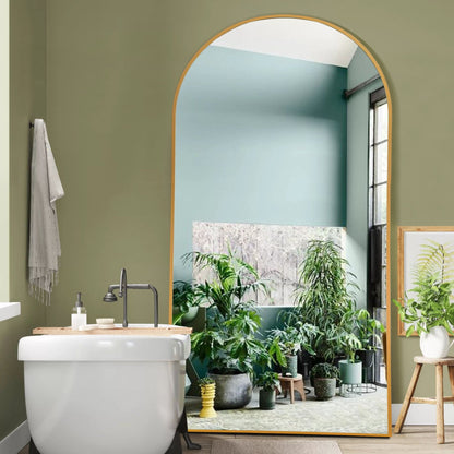 Specchio da terra e da parete a figura intera ad arco Dovelina
