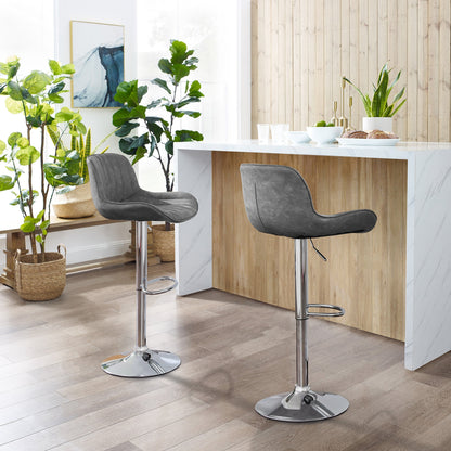 Sgabello da bar girevole regolabile in altezza Art Leon, set da 2