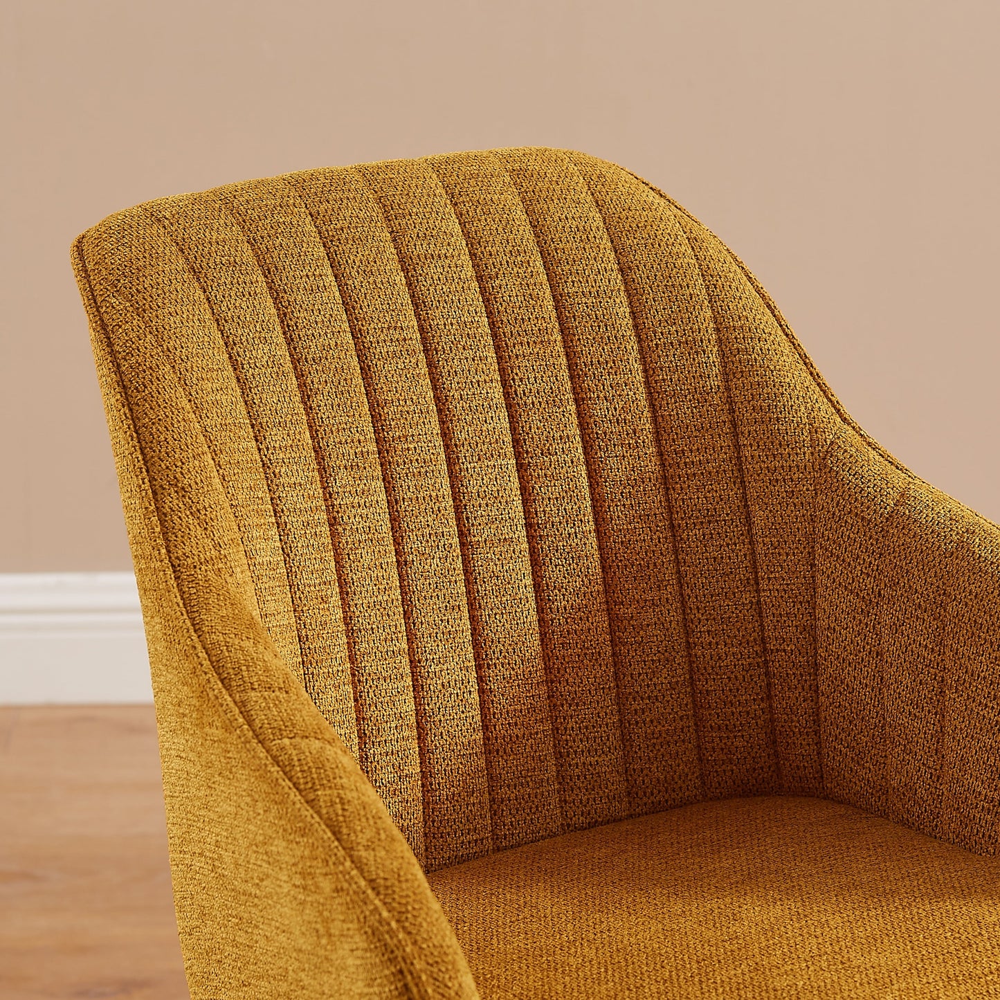 Poltrona girevole moderna Art Leon per ufficio domestico con gambe in legno