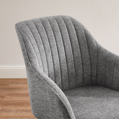 Poltrona girevole moderna Art Leon per ufficio domestico con gambe in legno