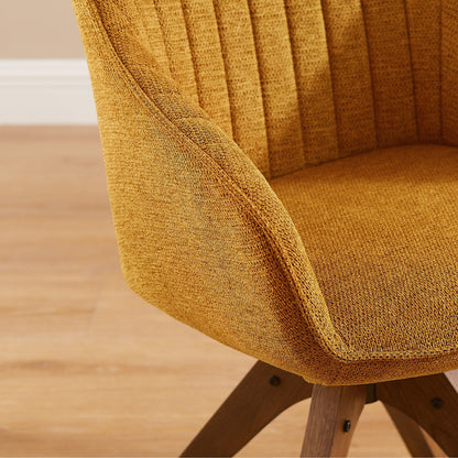 Poltrona girevole moderna Art Leon per ufficio domestico con gambe in legno