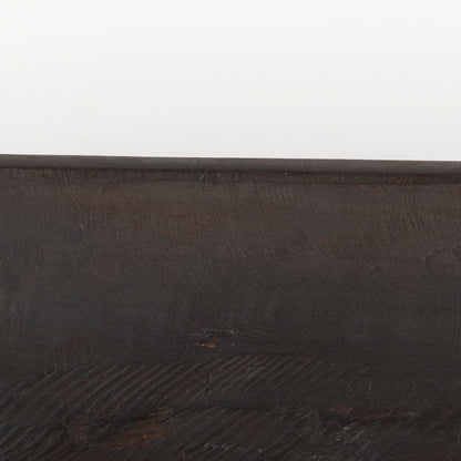 Ciotola Athena Extra Large Oblong in legno di recupero nero-marrone - 26,0 L x 10,0 W x 7,0 H