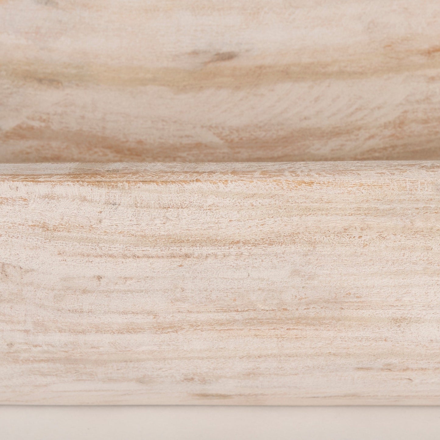 Ciotola Athena Extra Large Oblong in legno di recupero nero-marrone - 26,0 L x 10,0 W x 7,0 H