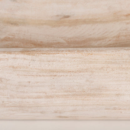 Ciotola Athena Extra Large Oblong in legno di recupero nero-marrone - 26,0 L x 10,0 W x 7,0 H