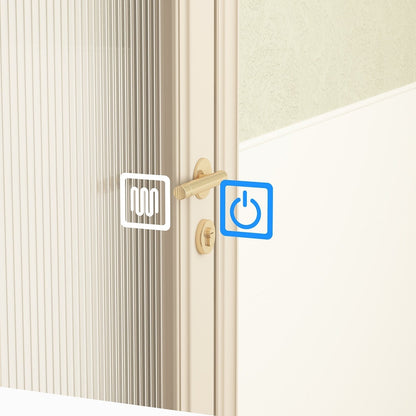 Mobiletto per medicinali da bagno con specchio LED antiappannamento 6000K, mobiletto da parete bianco