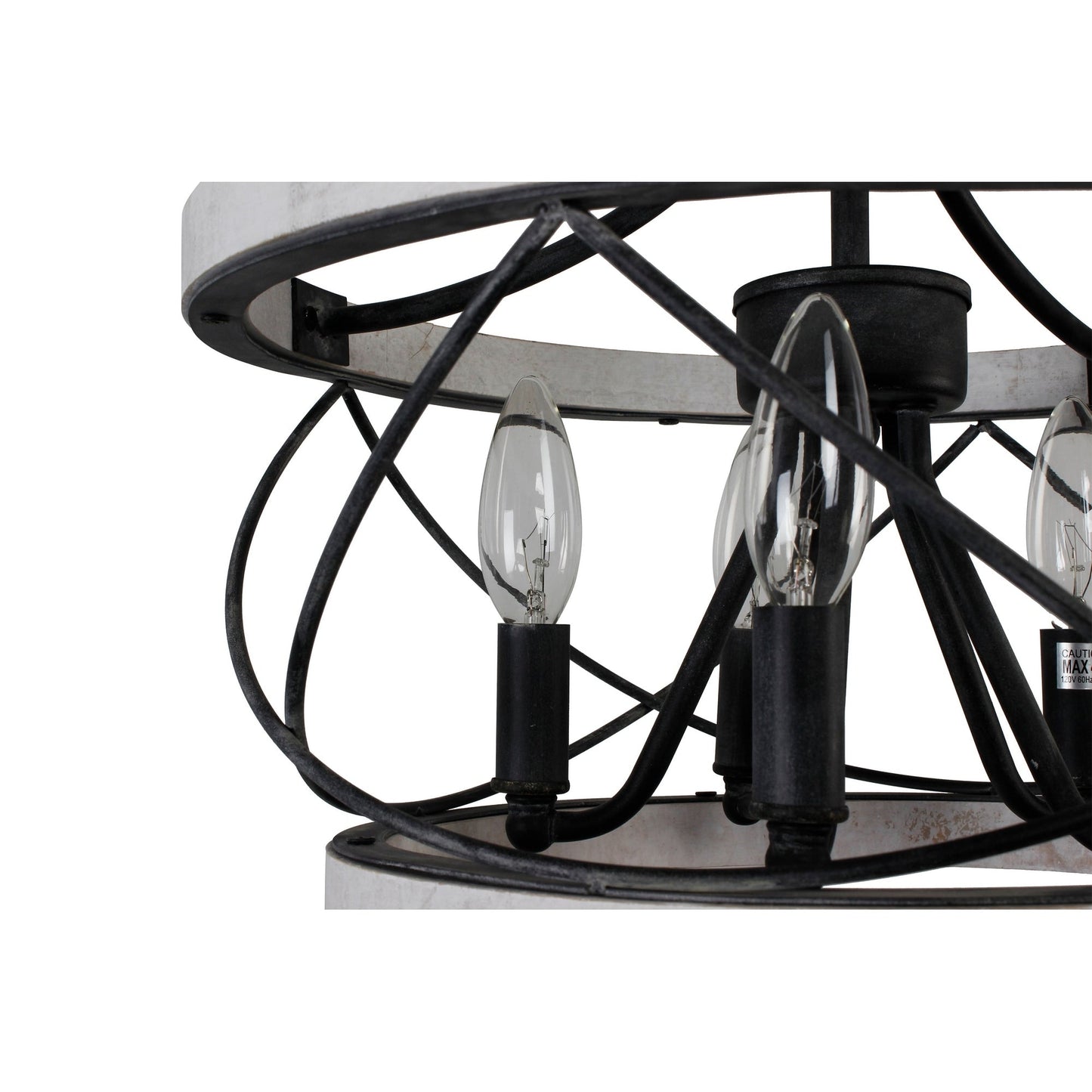 Bella Depot Lampadario rustico in legno a 5 luci con illuminazione dimmerabile, lampada a sospensione regolabile da 15,7 pollici per isola cucina