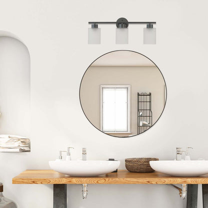 Lampada da bagno Bellevue Lydia a 3 luci, larghezza 23 cm, con finitura satinata