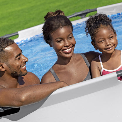 Piscina fuori terra rotonda Bestway Steel Pro MAX 10'x30 con pompa - 10 piedi x 30 pollici.