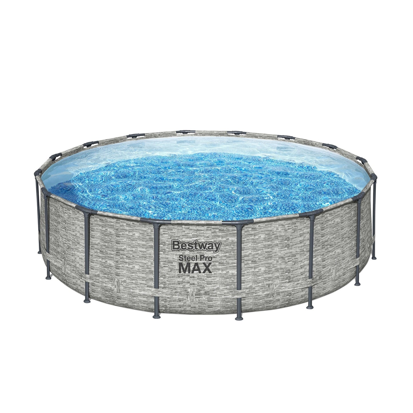 Piscina fuori terra rotonda Bestway Steel Pro MAX con pompa e copertura