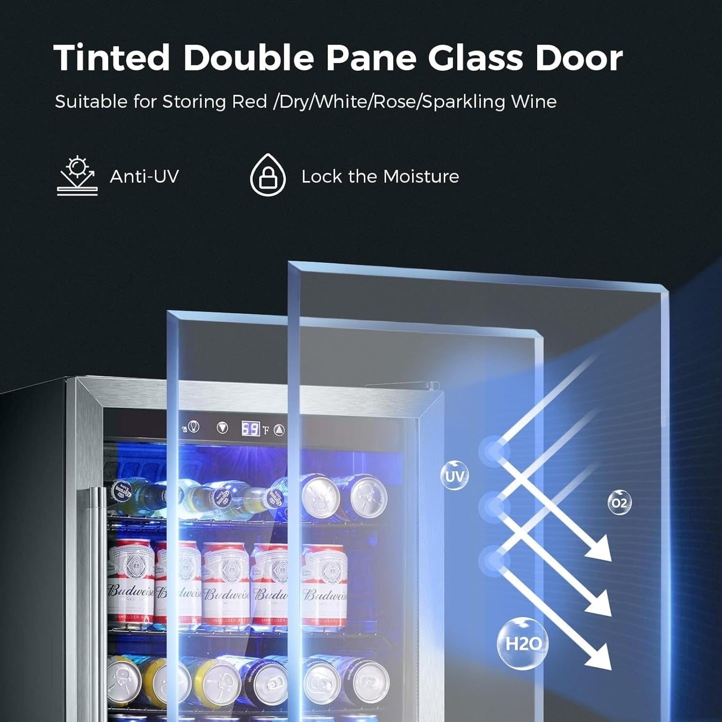 Frigorifero per bevande - Mini frigorifero da 145 lattine