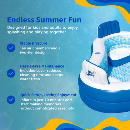 Piscina gonfiabile Blue Wave Premier con copertura - Taglia unica