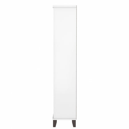 Libreria alta a 5 ripiani Somerset di Bush Furniture con ripiani regolabili