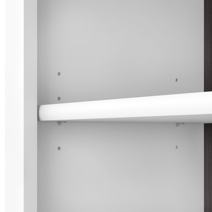 Libreria alta a 5 ripiani Somerset di Bush Furniture con ripiani regolabili