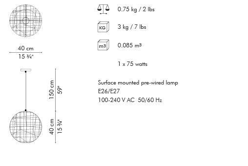 LAMPADA A SOSPENSIONE CUC ME (ROTONDA PICCOLA)