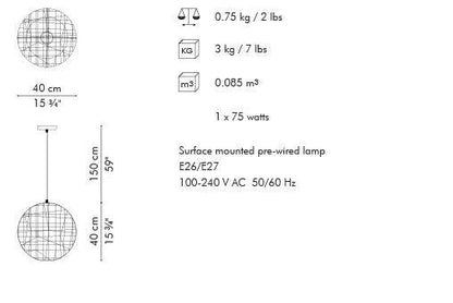 LAMPADA A SOSPENSIONE CUC ME (ROTONDA PICCOLA)
