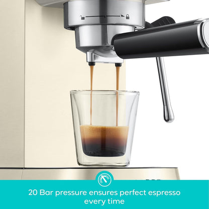 CASABREWS CM5418 Macchina per caffè espresso 20 bar con lancia vapore per schiuma di latte
