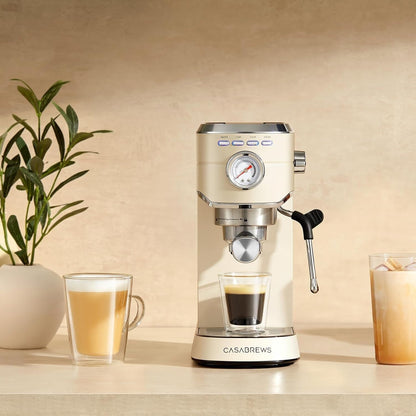 CASABREWS CM5418 Macchina per caffè espresso 20 bar con lancia vapore per schiuma di latte