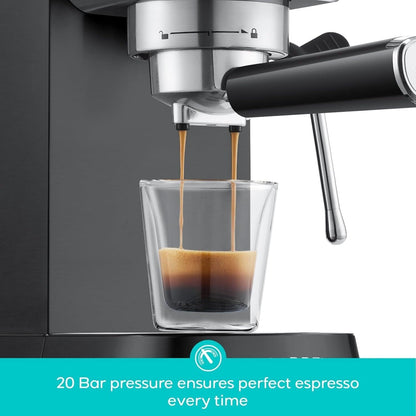 CASABREWS CM5418 Macchina per caffè espresso 20 bar con lancia vapore per schiuma di latte
