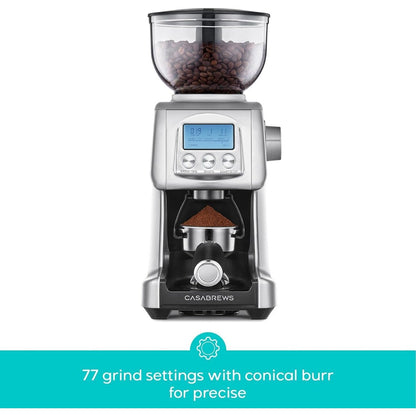 CASABREWS Tornado Macinacaffè elettrico conico argento - N/D