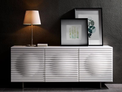 Credenza Luna laccata bianca