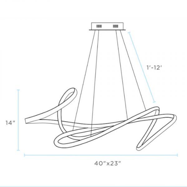 Lampadario a LED Artizo