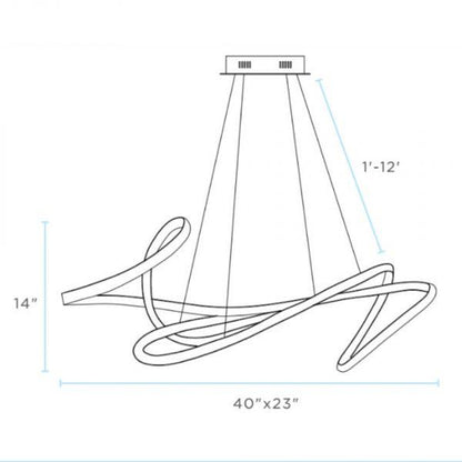Lampadario a LED Artizo