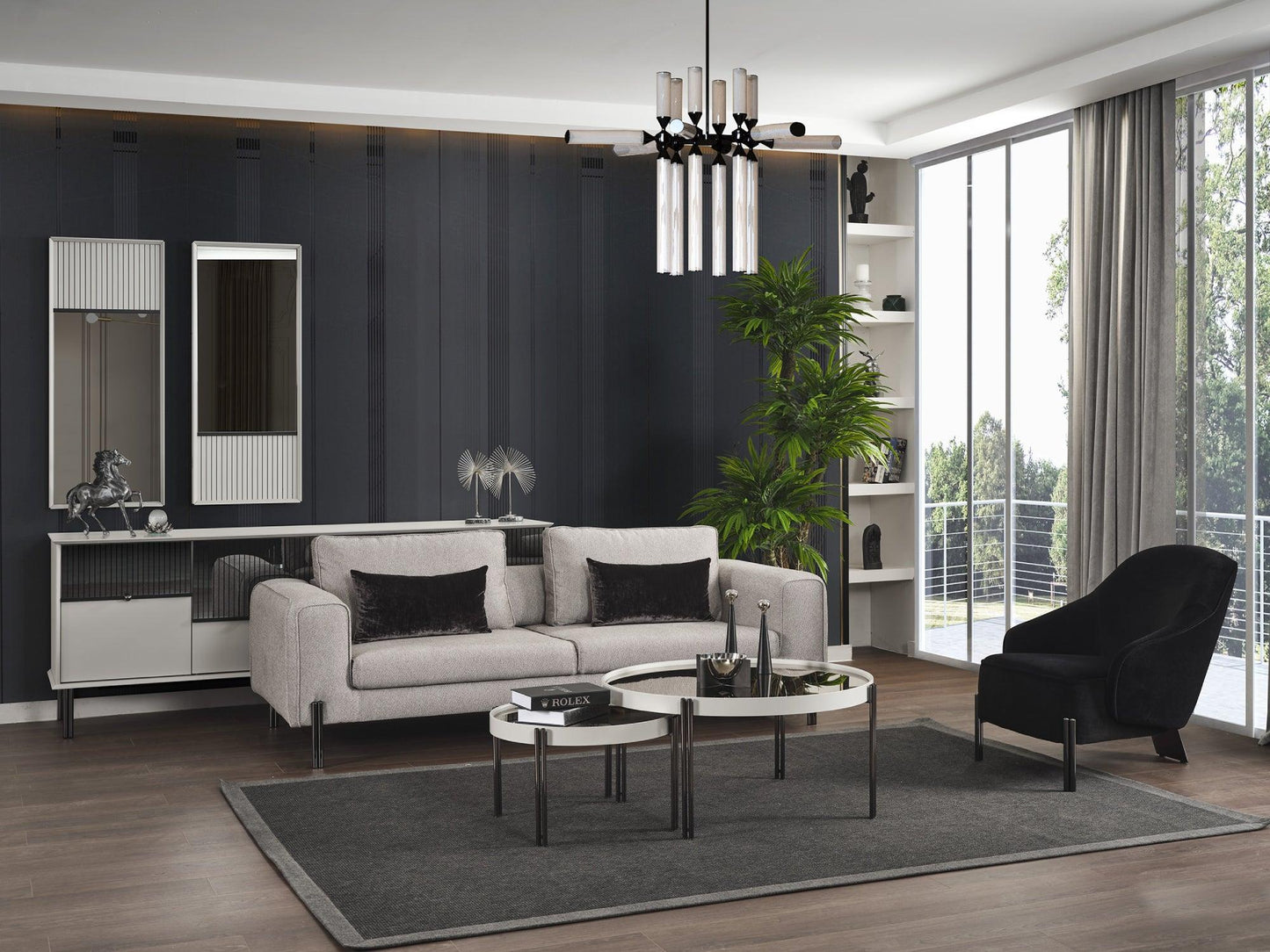 Poltrona Salena Accent nera