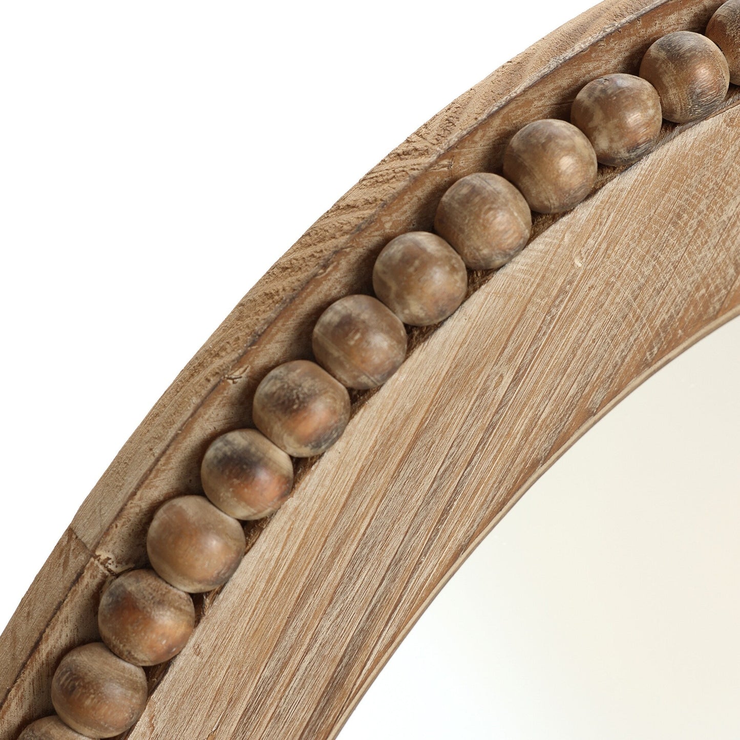 Specchio da parete ovale con cornice in legno Cameo da 32 pollici, specchio da parete per bagno - 31,89 A x 24 L x 1,26 P