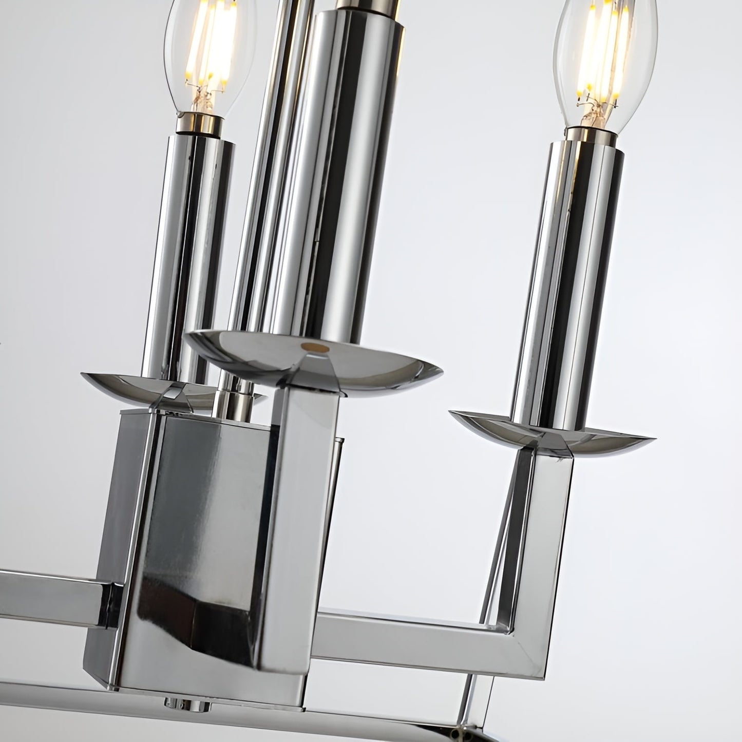 Lampadario a gabbia aperta con lanterna a forma di candela, per scale o isola della cucina - N/D