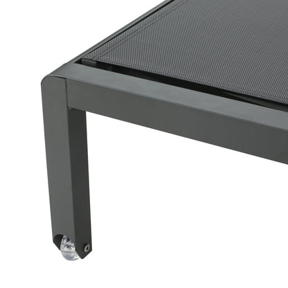 Chaise longue da esterno in alluminio Cape Coral (set da 2) di Christopher Knight Home - 77,56 P x 25,20 L x 11,80 A