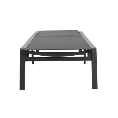 Chaise longue da esterno in alluminio Cape Coral (set da 2) di Christopher Knight Home - 77,56 P x 25,20 L x 11,80 A