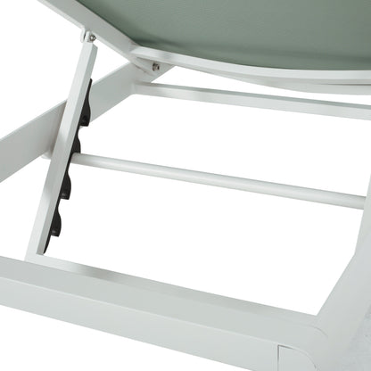 Chaise longue da esterno in alluminio Cape Coral (set da 2) di Christopher Knight Home - 77,56 P x 25,20 L x 11,80 A