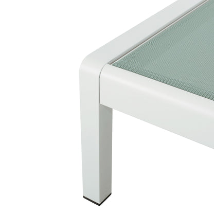 Chaise longue da esterno in alluminio Cape Coral (set da 2) di Christopher Knight Home - 77,56 P x 25,20 L x 11,80 A