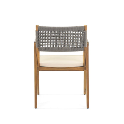 Set da pranzo da esterno Captef in legno di acacia da 5 pezzi di Christopher Knight Home