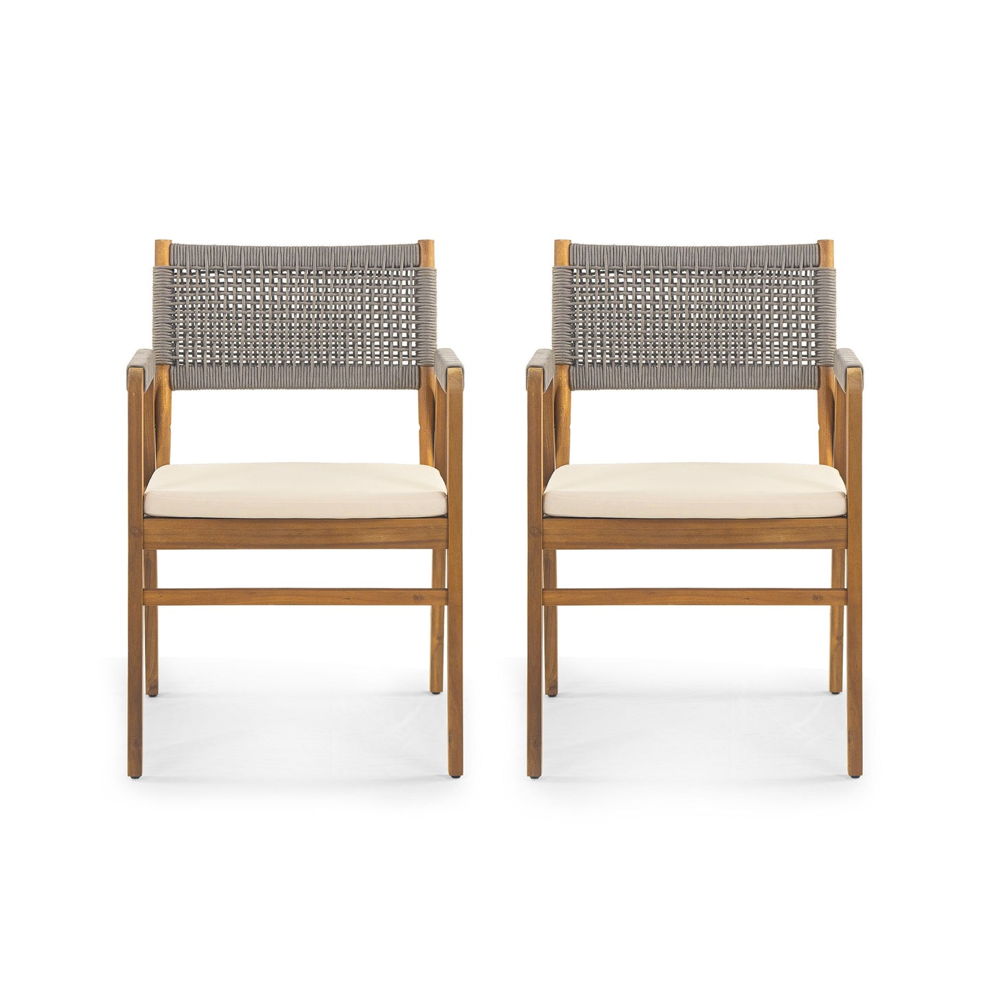 Set da pranzo da esterno Captef in legno di acacia da 5 pezzi di Christopher Knight Home