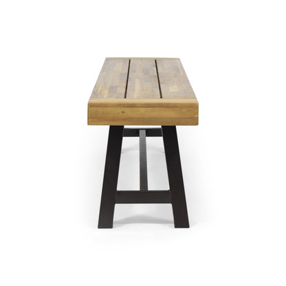 Panca da esterno in legno di acacia Carlisle di Christopher Knight Home