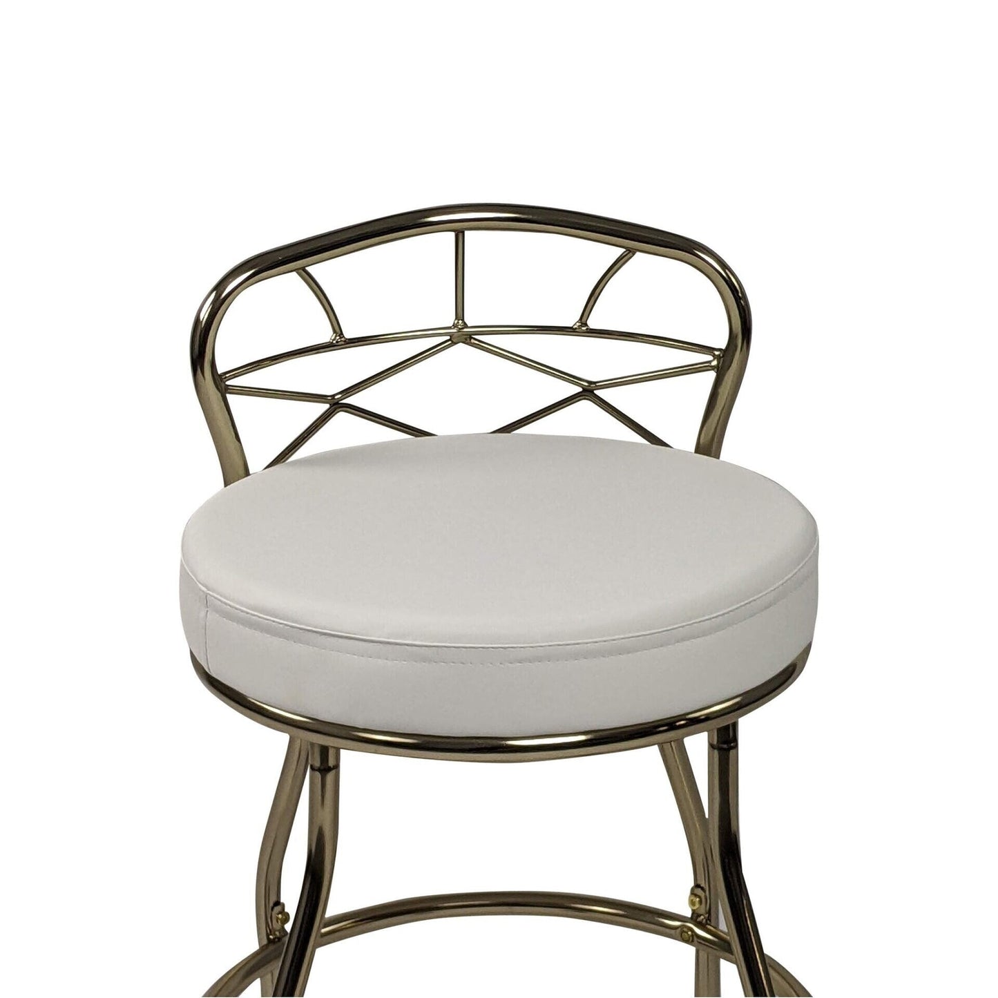 Sgabello da toeletta Diana X-Back con rotelle Carolina Living