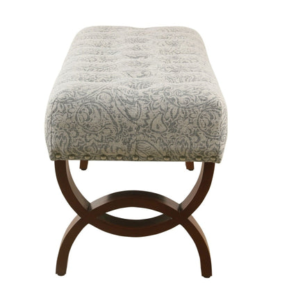 Panca Carolina con trapuntatura e borchie